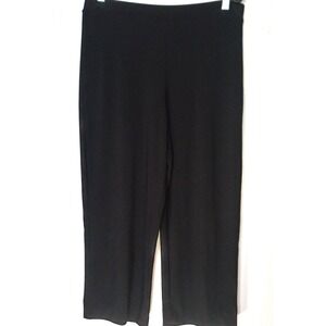Simpli Sz 10  Pull On Black Pants -Stretch Liquid Scuba Knit   30x24